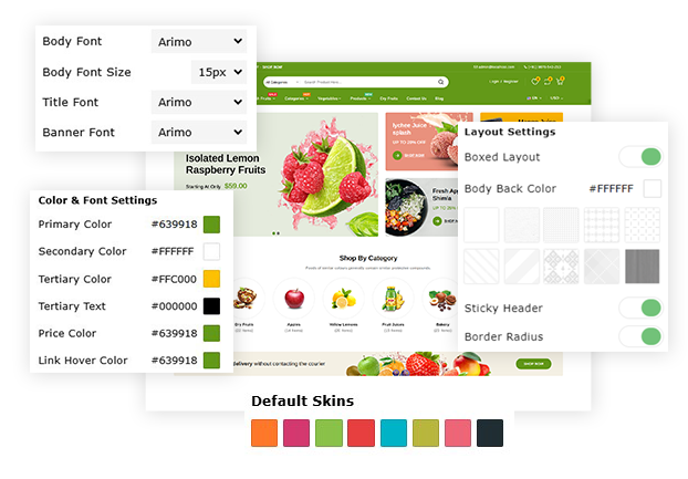 theme customizer