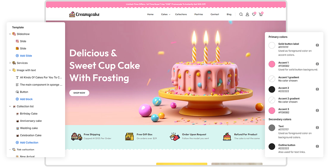 Drag  Drop Shopify Builder