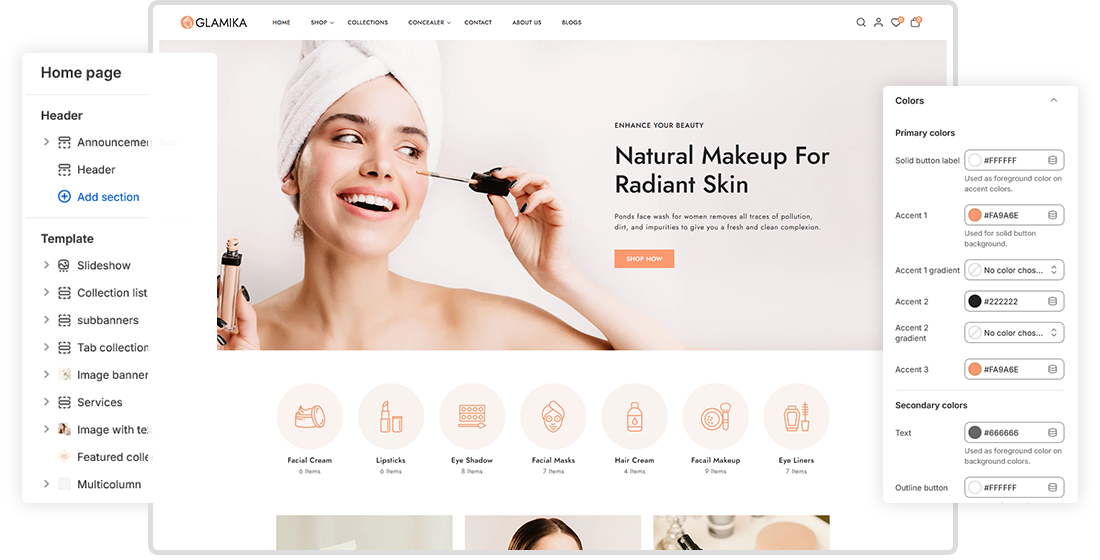 Drag  Drop Shopify Builder