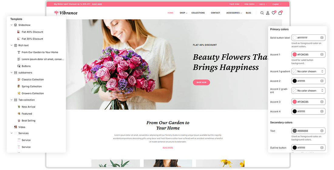 Drag  Drop Shopify Builder
