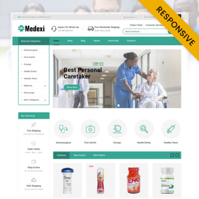 Medexi - Medical Drug Store WooCommerce Theme