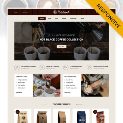 Hot Drink - Coffee Store WooCommerce Theme