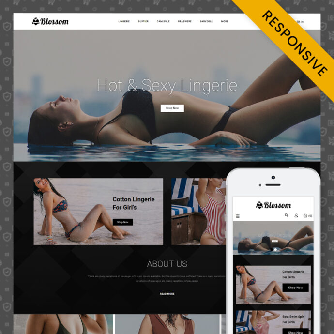 Blossom - Lingerie Store OpenCart 3.x Minimal Responsive Theme