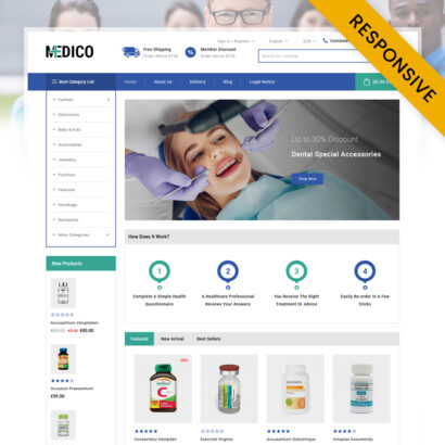 Medico - Medical Store PrestaShop Theme