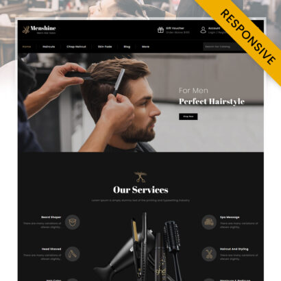 Menshine - Hair Salon Store PrestaShop Theme