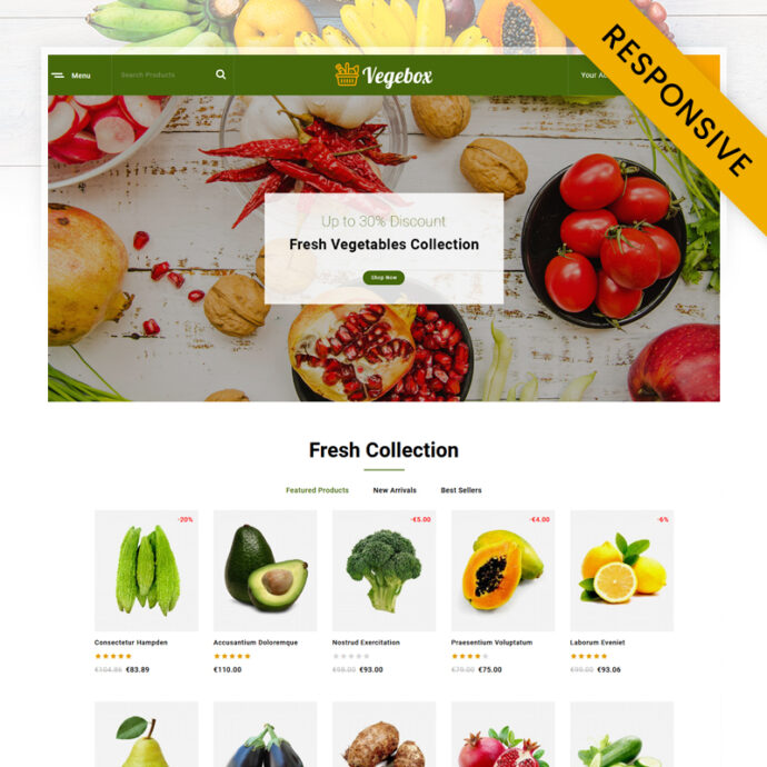 Vegebox - Vegetables Store PrestaShop Theme