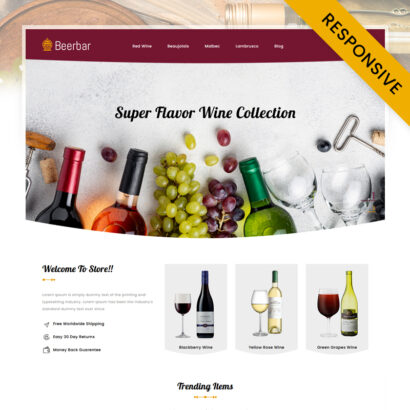 Beerbar - Wine Store PrestaShop Theme