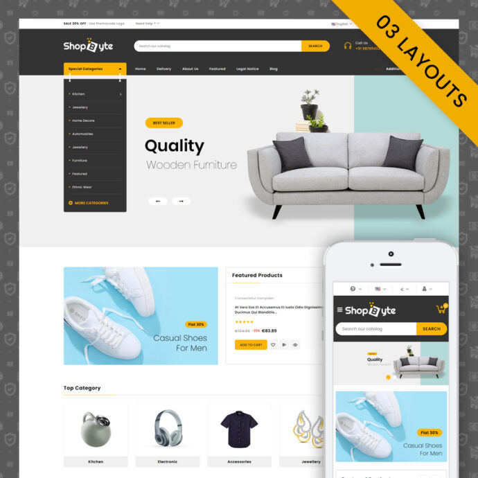 ShopByte - Multipurpose OpenCart 3.x Responsive Theme