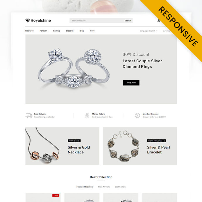 Royalshine - Jewellery Store PrestaShop Theme