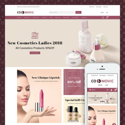 Cosmovic - Beauty Store Prestashop Theme