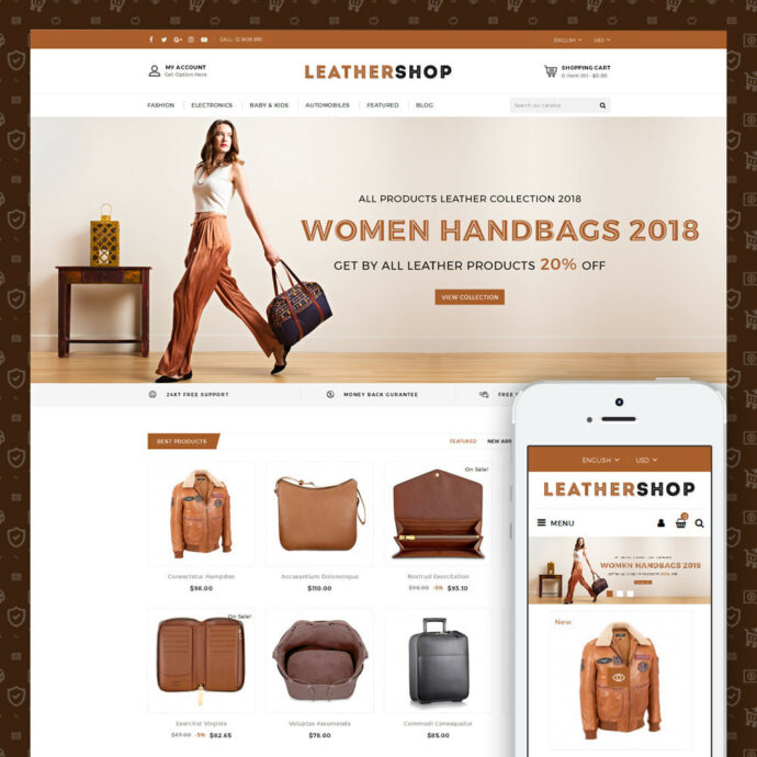 Leather Store Prestashop Theme