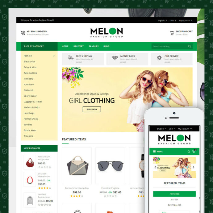 Melon - Fashion Store Prestashop Theme
