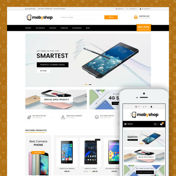 Mobyshop - Online Mobile Store Prestashop Theme