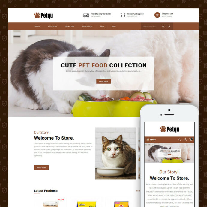 Petqu - Pets Store Prestashop Theme
