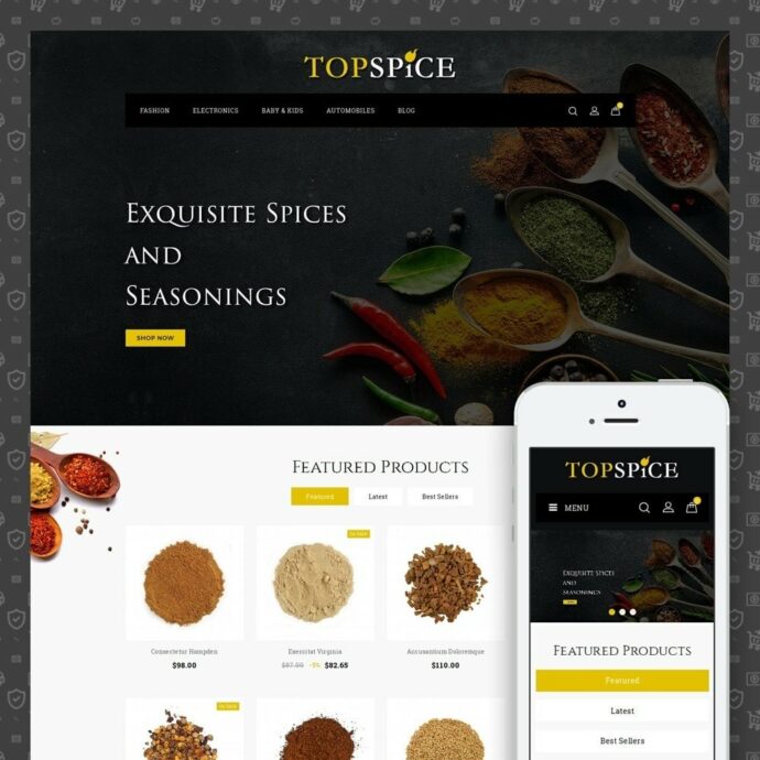 Top Spice Store Prestashop Theme