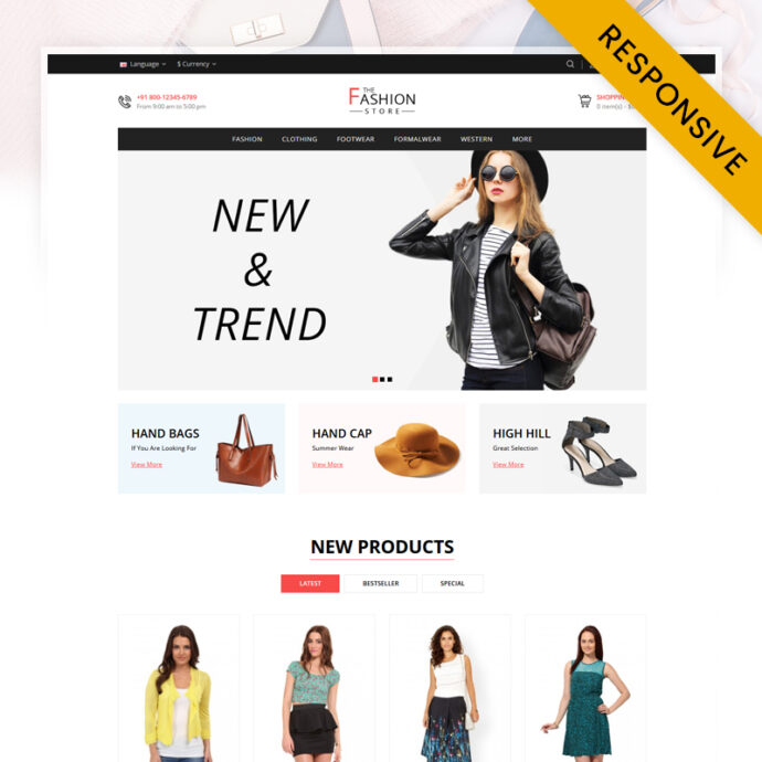 The Fashion - Minimal Store OpenCart Theme