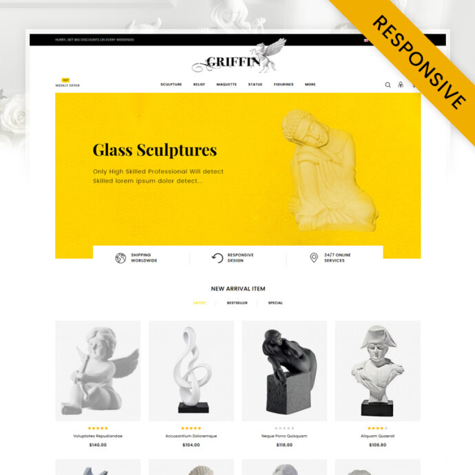 Griffin - Arts Store OpenCart Theme