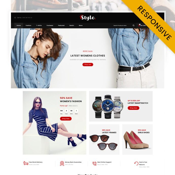 Style Fashion Store OpenCart Theme