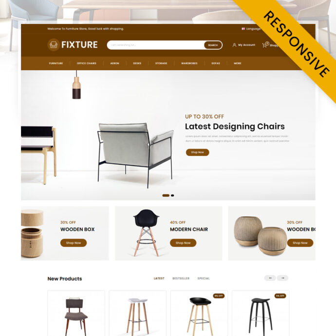 Fixture - Online Furniture Store OpenCart Theme