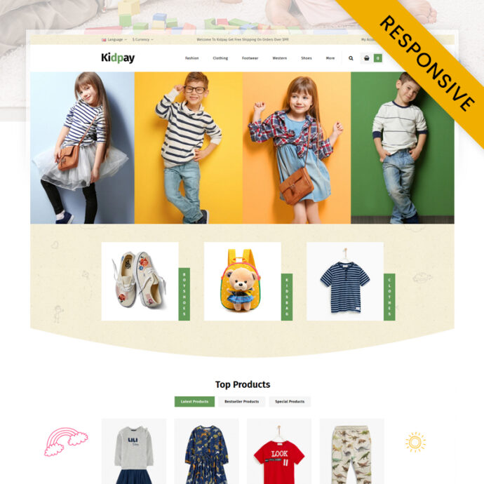 Kidpay - Kids Store OpenCart Theme