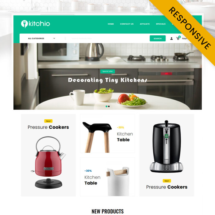 Kitchio - Kitchen Store OpenCart Theme