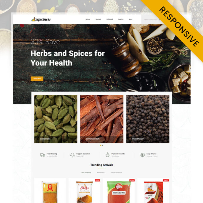 Spiciness - Spice Food Store Opencart Theme