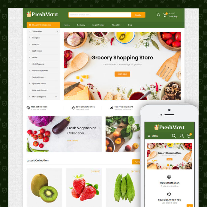 Fresh Mart Grocery Store Prestashop Responsive Theme