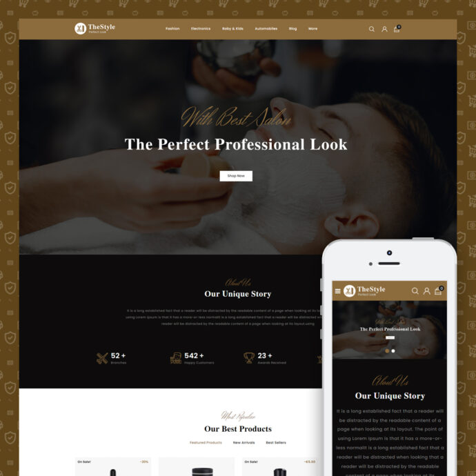 Kingcut Salon Store Prestashop Responsive Theme