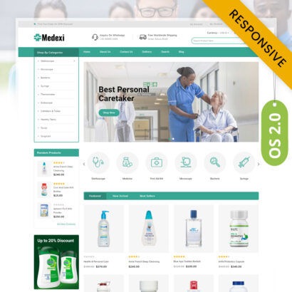 Medexi – Medical Store Shopify 2.0 Responsive Theme