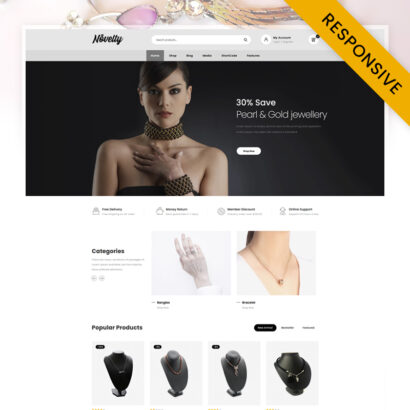 Novelty Jewelry Store Opencart Responsive Theme