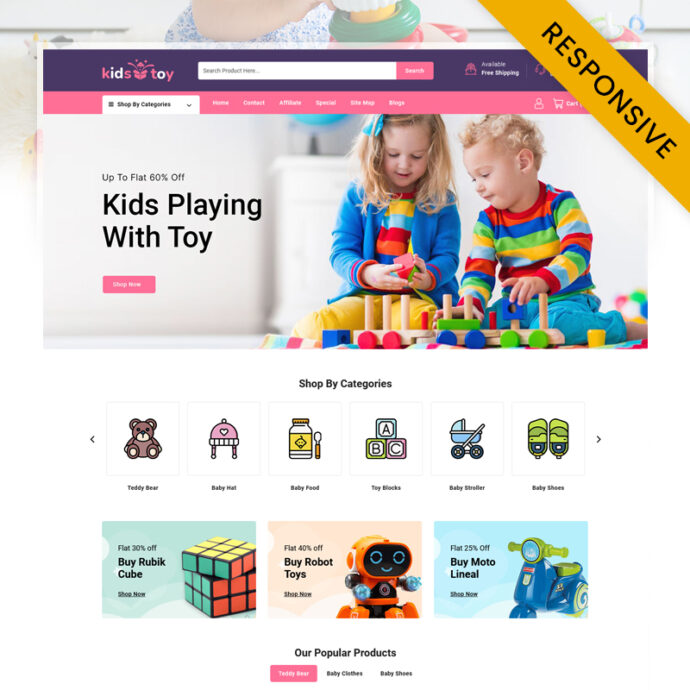 Kidstoy - MultiPurpose Opencart Responsive Theme