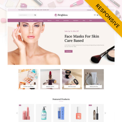 Brighloss - Beauty & Cosmetic Store Prestashop Responsive Theme