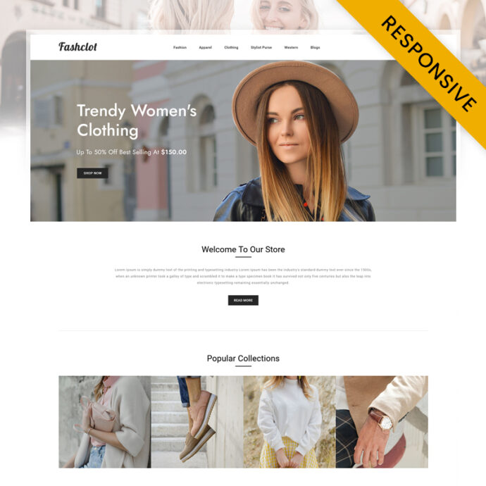 Fashclot - Minimal Fashion Store OpenCart Responsive Theme