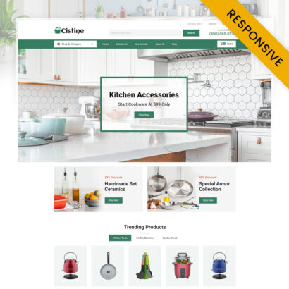 Cistine - Kitchen Appliances StorePrestashop Theme