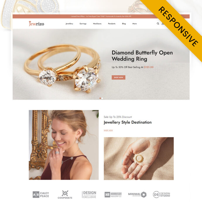 Jewrizo - Online Jewelry Shopping Store Prestashop Theme