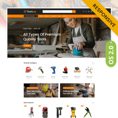 ToolsZip - Tools Store Shopify 2.0 Theme