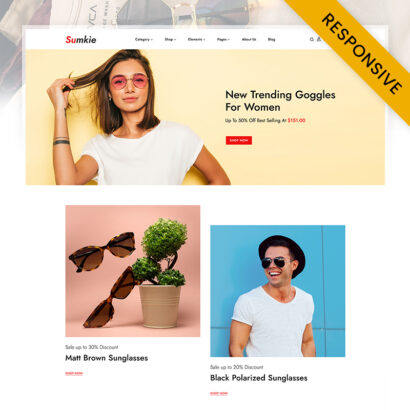 Sumkie - Goggles & Sunglasses Elementor WooCommerce Responsive Theme