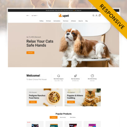 Pet Care and Pet Shop Prestashop Responsive Theme