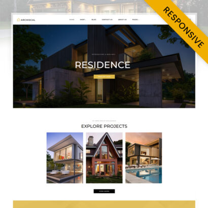 Archiscal - Real Estate, Property Dealer WordPress Theme