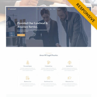 Lawcourt - Law and Justice Elementor WordPress Theme