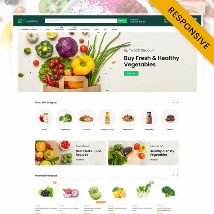 Groceries – Multipurpose Grocery & Supermarket Store Prestashop Responsive Theme