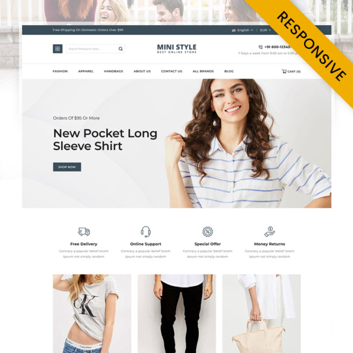MiniStyle – Minimal Fashion Store Prestashop Responsive Theme