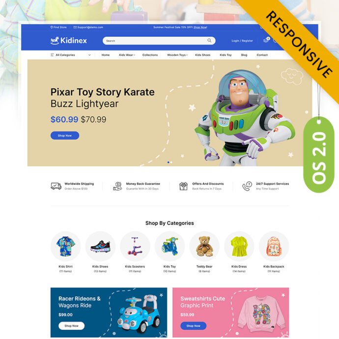 Kidinex - Kids Store and Baby Shop Shopify 2.0 Responsive Theme