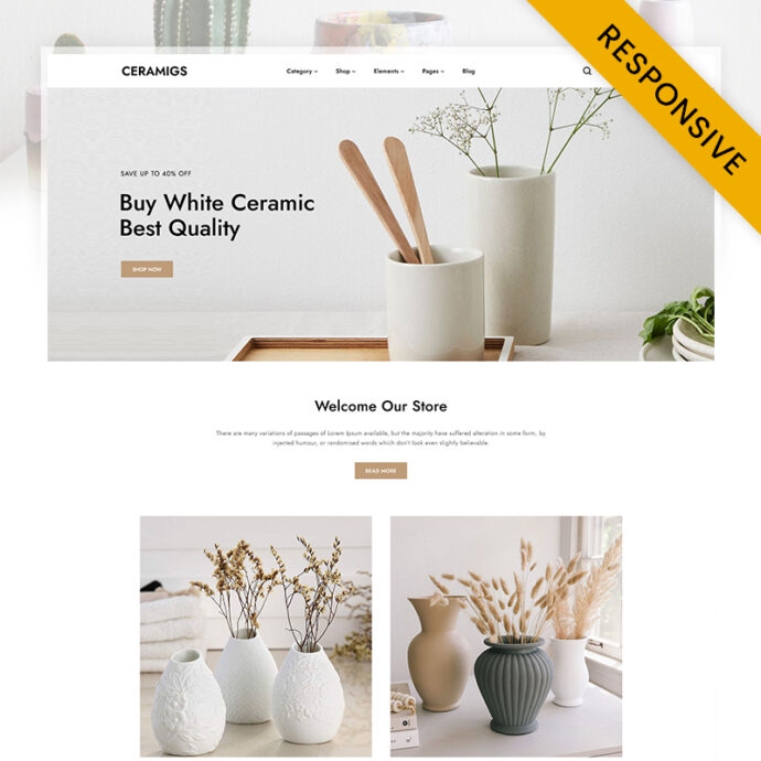 Ceramigs - Ceramic, Interior Decor Store Elementor WooCommerce Responsive Theme