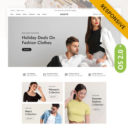 Masive - Minimal Fashion Store Shopify 2.0 Responsive Theme