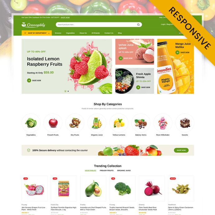 Grovegibly - Organic Food & Grocery Store Prestashop Responsive Theme