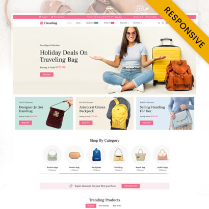 Classibag - Handbags & Fashion Store Elementor WooCommerce Responsive Theme