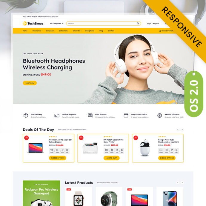 Techbreez - Multipurpose Electronics Store Shopify 2.0 Responsive Theme